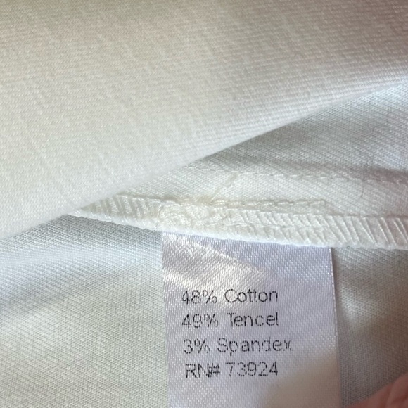 Ming Wang Braided Cotton-Blend Crop Jacket White With Braided Trim Size XS - Picture 10 of 10